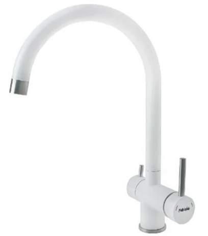 Смеситель для кухни Fabiano FKM 31.5 S/Steel Alpine White - 33551