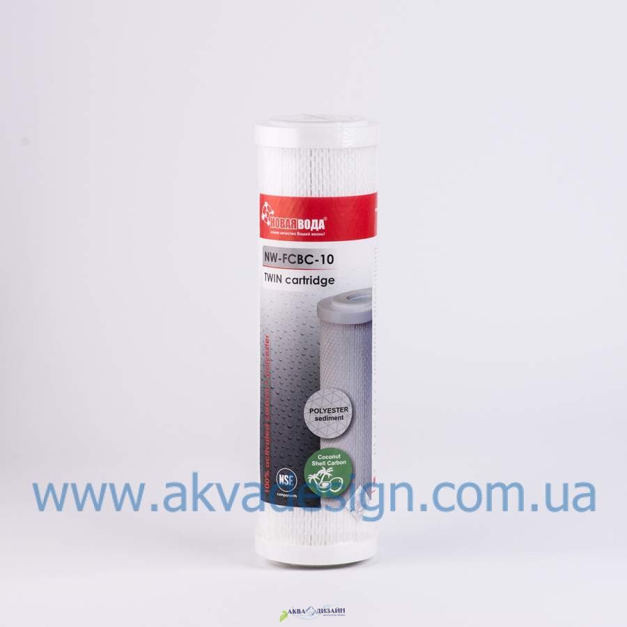 Картридж Новая Вода FCBC-10 (карбонблок + полиэстер, премиум) - 27099