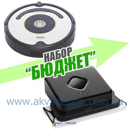 Набор "Бюджет"IRobot Roomba 616 + Braava 390T - 27373