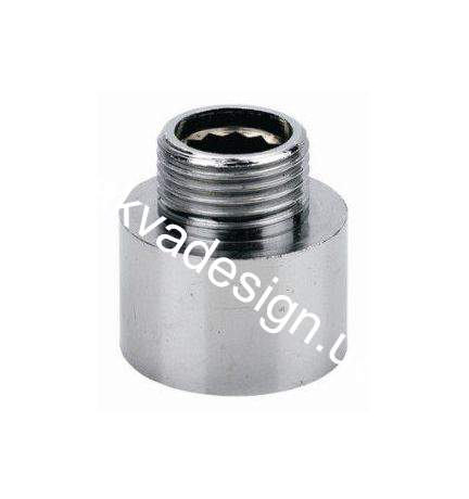 Переходник хромированный 3/8"х1/2"  НВ Pattaroni (F043CR003) - 33467