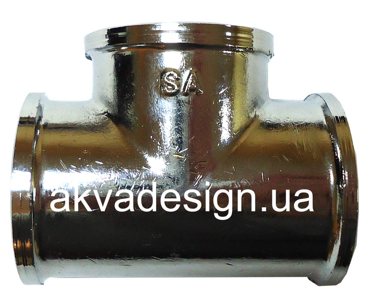 Тройник хромированный 1" ВВВ Pattaroni (F130CR004) - 33703