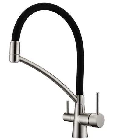 Смеситель для кухни Fabiano FKM 31.10 Inox Black - 33556