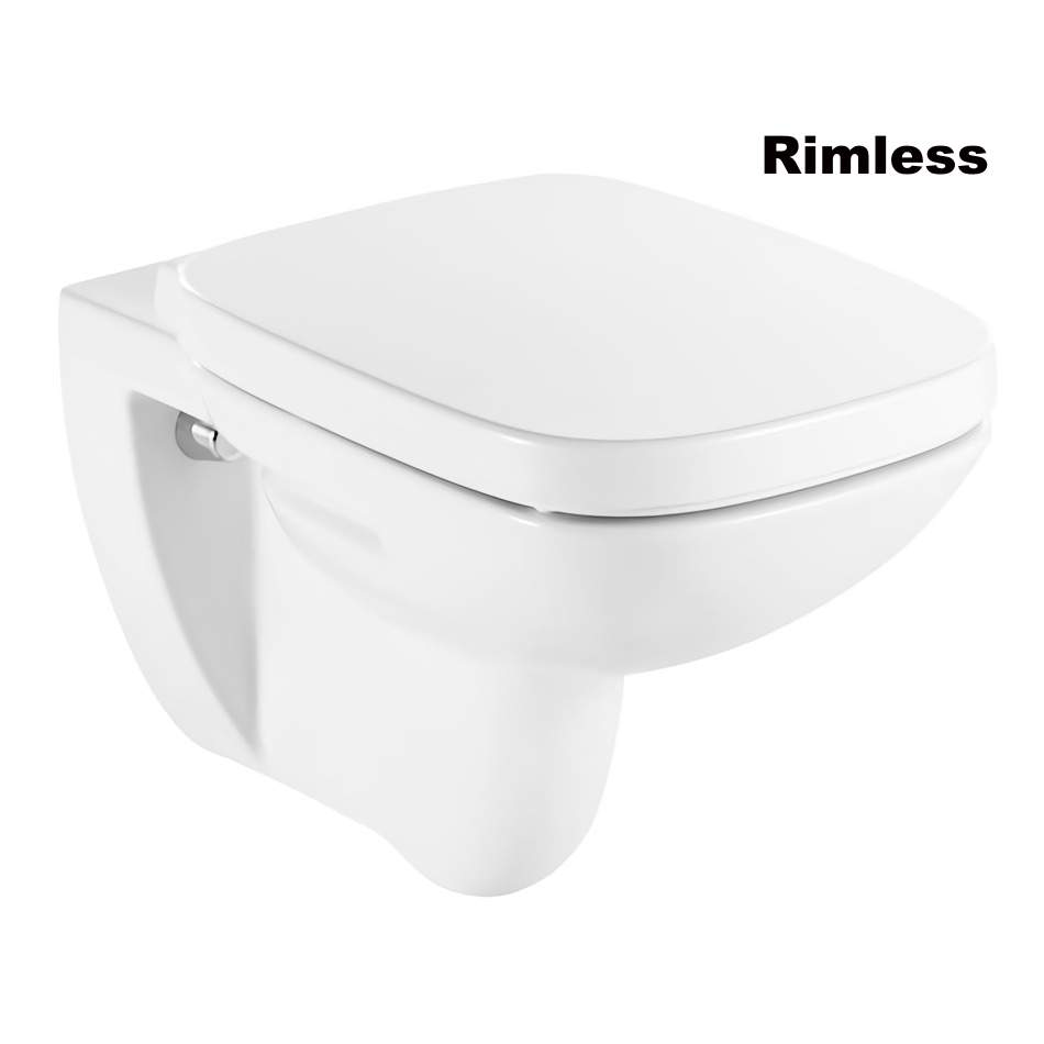 ROCA DEBBA Rimless унитаз подвесной, с сиденьем (в упак.)(A34H99L000) - 33997
