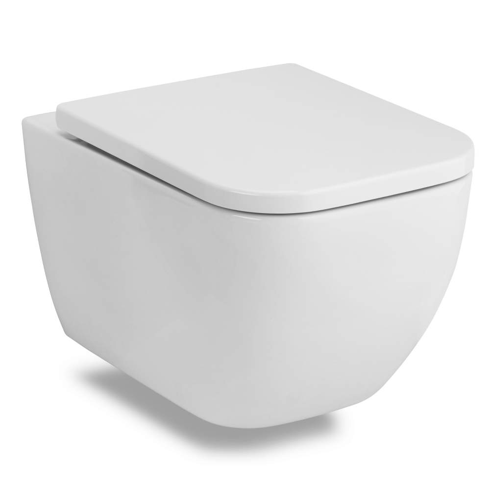 VOLLE ORLANDO Rimless унитаз 51*36*40см подвесной, сиденье твердое Slim slow-closing(13-35-373) - 33970
