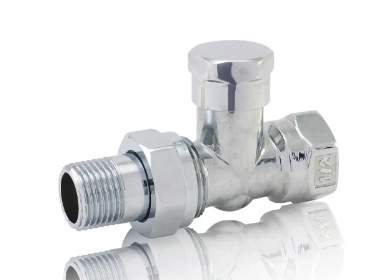 Кран радиаторный FADO 1/2" хром прямой нижний (RC04) - 34219