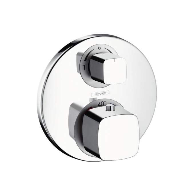 Термостат с запорным/переключающим вентилем Hansgrohe METRIS 31573000 - 28744
