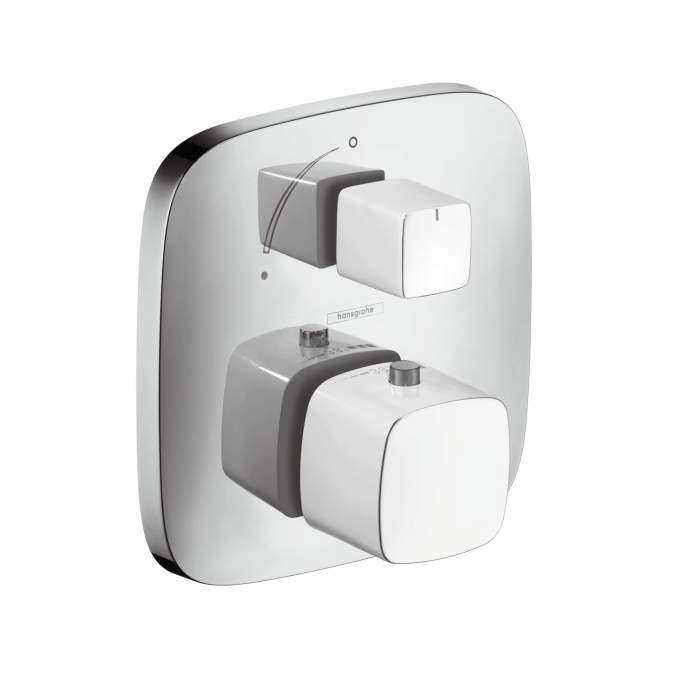 Термостат с запорным вентилем Hansgrohe PURAVIDA 15775400 - 28738
