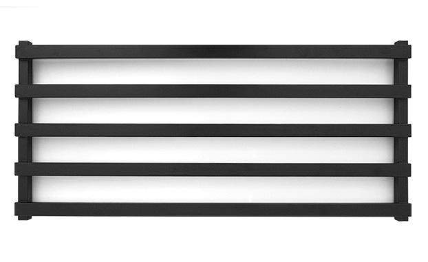 Полотенцесушитель Genesis Aqua Giza 120x55 см, водяной черный, белый, серый - 34111