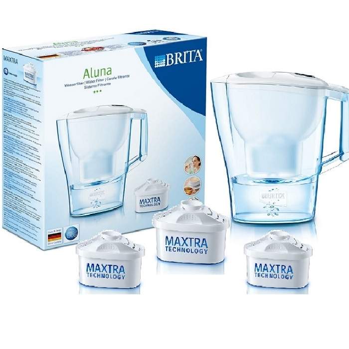 Кувшин Брита Aluna XL(белый) + 3 сменных картриджа