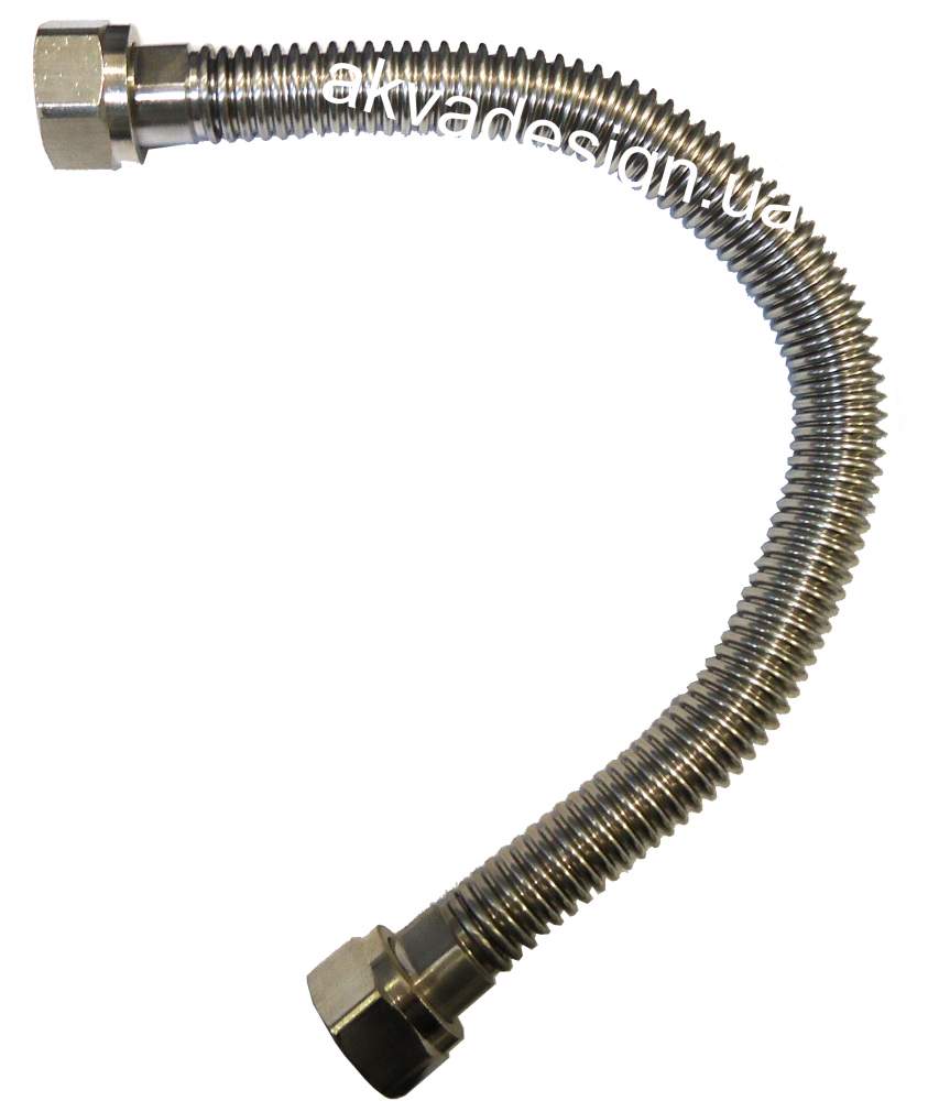 Шланг гофрированный нержавеющий 1/2" ВВ 0,3м RAFTEC RHEIN - 33399