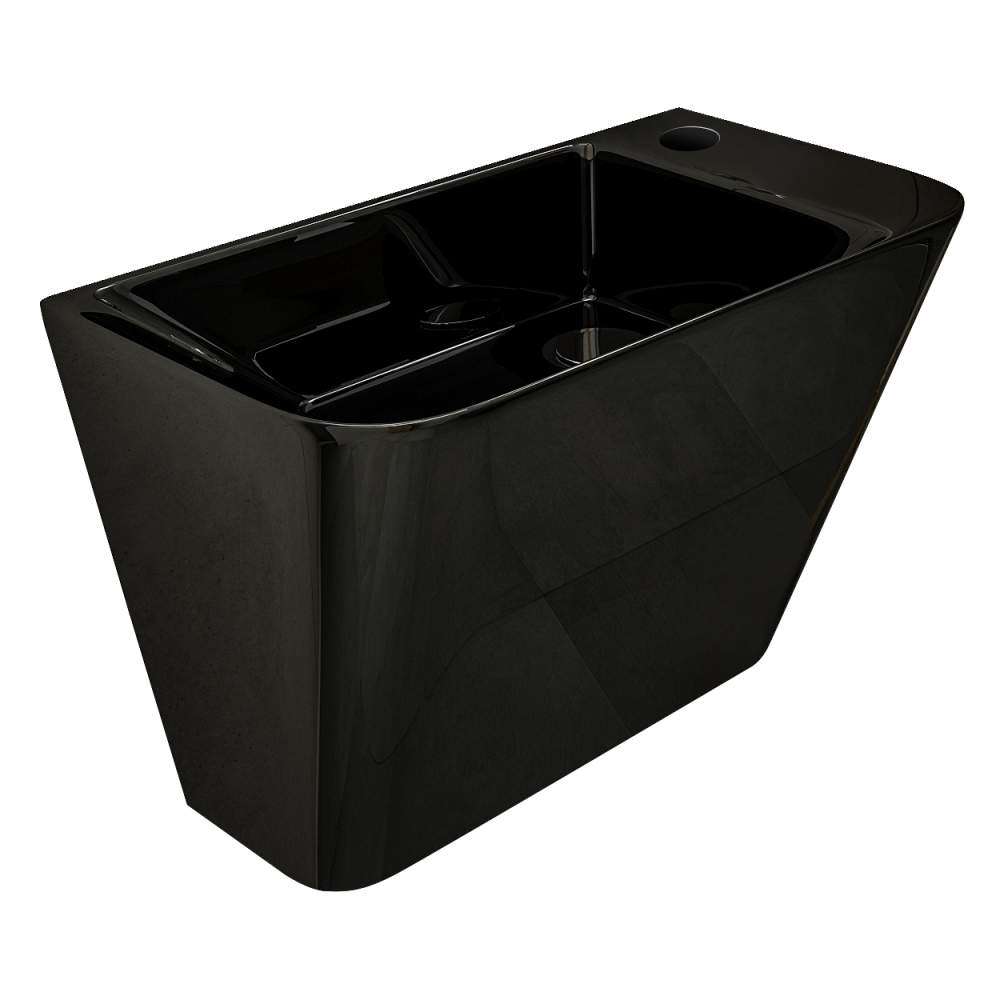 VOLLE TEO black умывальник 50*28*35см моноблок подвесной(13-88-601black) - 33036
