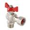 Кран шаровой VALTEC BASE угловой с накидной гайкой 1/2" внутр.- наруж.(VT.267.N.0404)