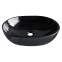 VOLLE BLACK AMADEUS M умывальник 48*35*14,5 см овальный черный, накладной(13-06-06Black)