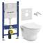 VOLLE FIESTA Rimless унитаз подвесной, сиденье твердое Slim slow-closing + DUOFIX инсталляция Н112, 12 см (UP100) без клавиши(13-77-034+458.126.00.1)
