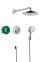 HANSGROHE SHOWERSET Raindance Select S/ShowerSelect S душевой набор: верхний, ручной душ, ibox, термостат(27297000)