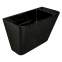 VOLLE TEO black умывальник 50*28*35см моноблок подвесной(13-88-601black)